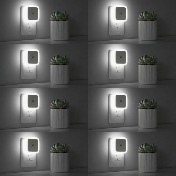 Led Bulbs In House Night Light, Night Lights Plug into Wall 8-Pack, Nightlight Plug in ...