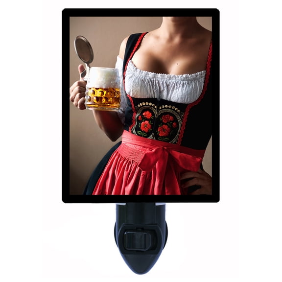 Night Light - Octoberfest. | Bar Theme, Includes Free Switchable Insert, 4W Bulb, E12 Base