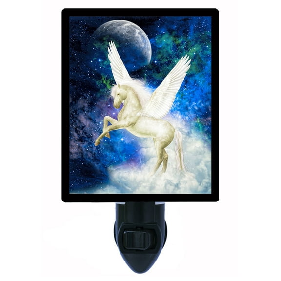 Night Light - Pegasus. | Fantasy Theme, Includes Free Switchable Insert, 4W Bulb, E12 Base