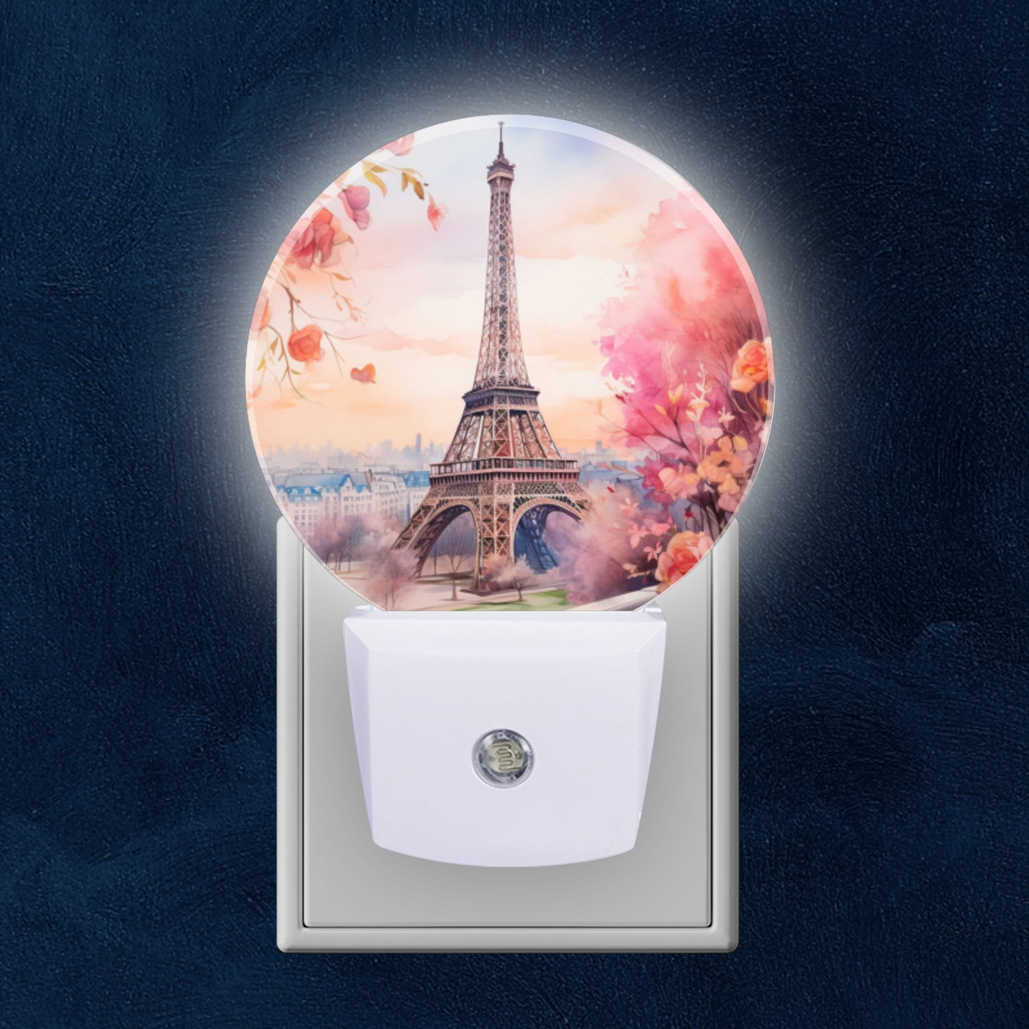 Cute Pink Flamingo Night Light With Dusk-to-Dawn Sensor – Plug-in LED Lamp For Hallway, Nursery, Bathroom