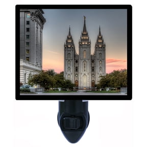 Night Light - Night Light Plus Extra Free Switchable Insert. 4 Watt Bulb, E12 Base. LDS Temple.