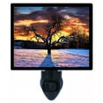 thumbnail image 1 of Night Light - Night Light Plus Extra Free Switchable Insert. 4 Watt Bulb, E12 Base. Snow Covered Sunset., 1 of 2