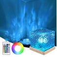 thumbnail image 1 of Night Light Projector,16 Colors Gradual Rotating with Remote Control ,Wave Night Light for Bedroom Office Restaurant Ideal Birthday Gifts for All, 1 of 7