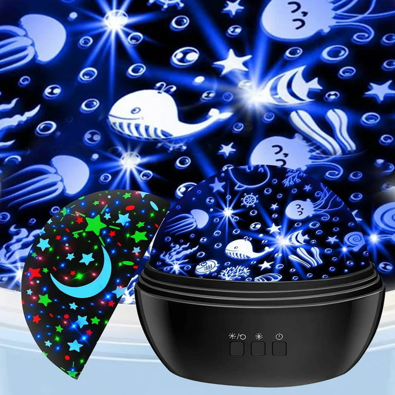Rotating LED Projector Night Light - Sea Animals