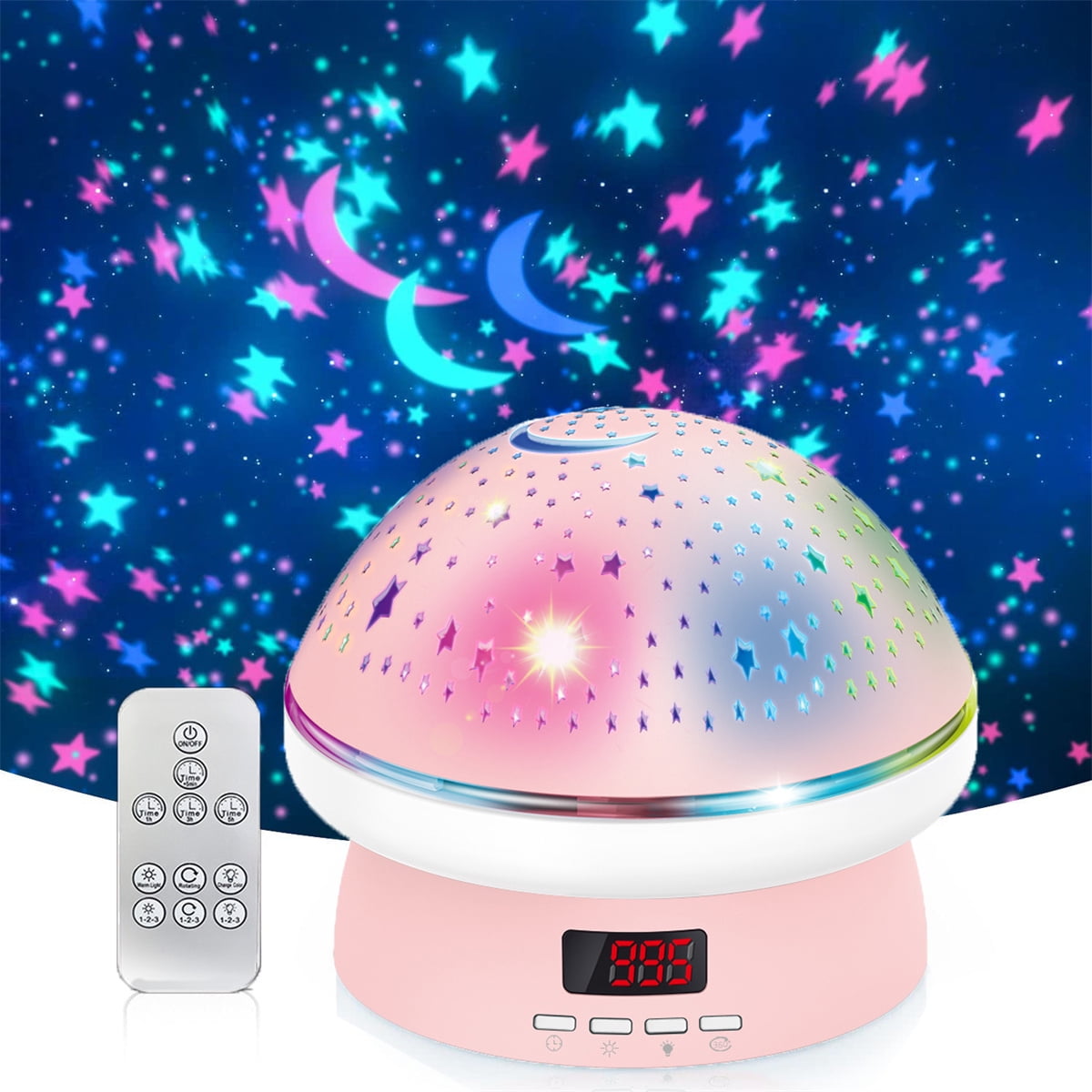 UFO Star Planetarium Projector 8 in 1 Galaxy Projector Night Lights 360°  Adjust Projector for