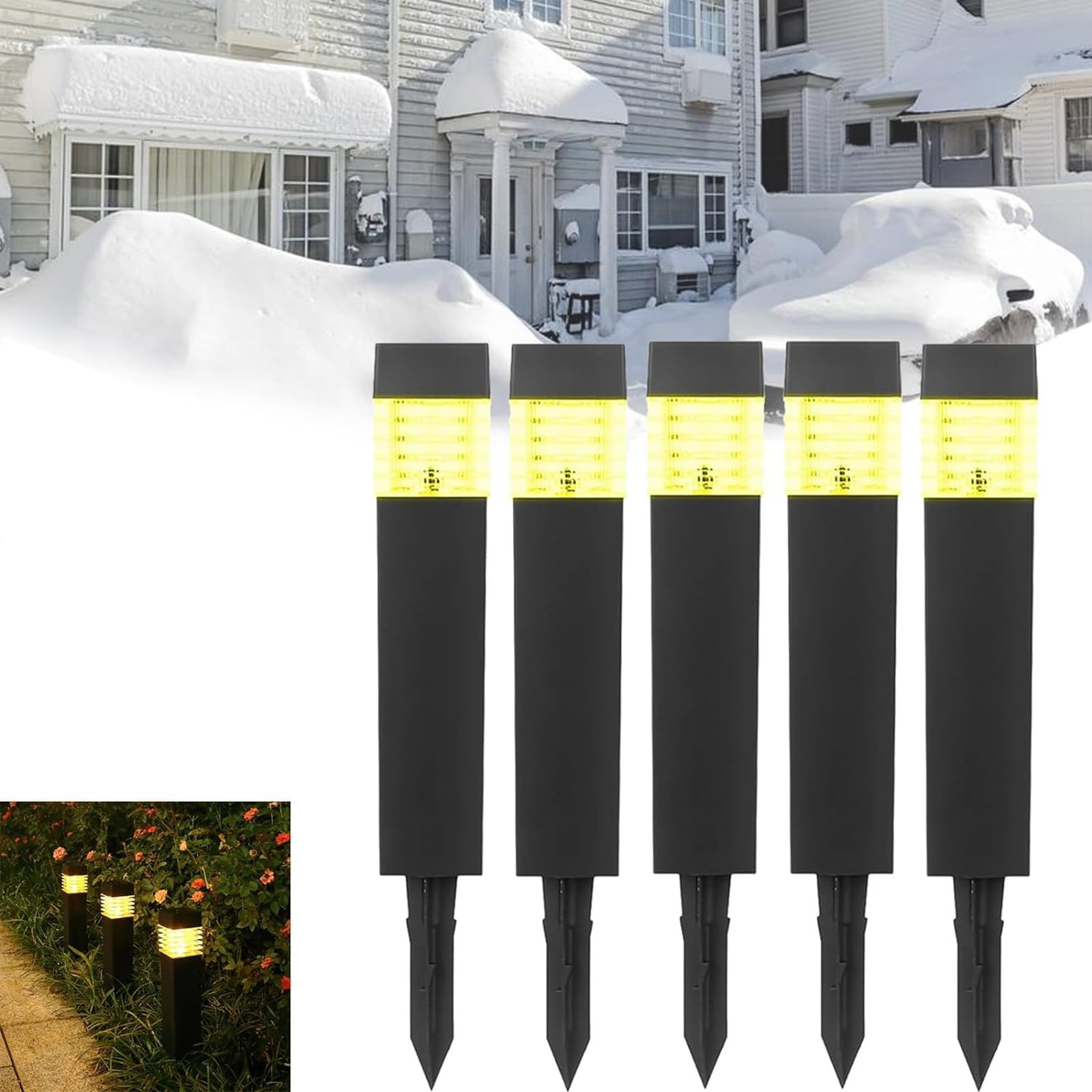 Night Light Projector with Music Spotlights for Yard Solar Power en