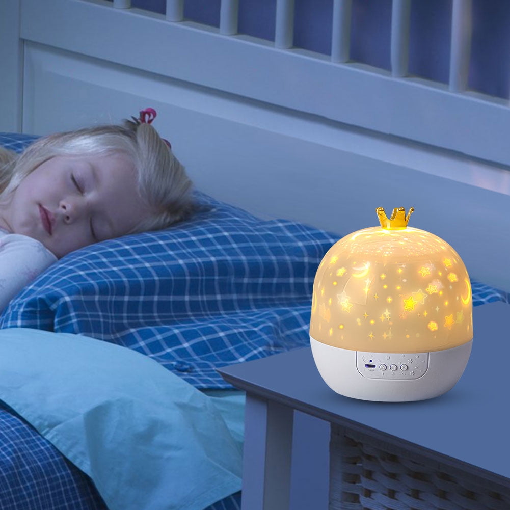 Night Light Projector With Music Rotatable Night Light For Night Light Projector (Rechargeable)