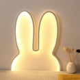 thumbnail image 1 of Night Light Room Decorative Lights For Teenagers Easter Gifts Warm Easter Ambiance Neon Lights Led Bunny Lights Usb Plug-In Wall Bedside Lamps Home Decor Lights Indoor, 1 of 9