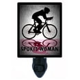 thumbnail image 1 of Night Light - Spokes Woman. | Sports Theme, Includes Free Switchable Insert, 4W Bulb, E12 Base, 1 of 2