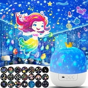 Night Light Star Projector for Kids, Galaxy Projector for Bedroom, Planetarium Projector Night Lights for Girls with 360  Rotating, Birthday, Christmas, Ceiling, Room Decor