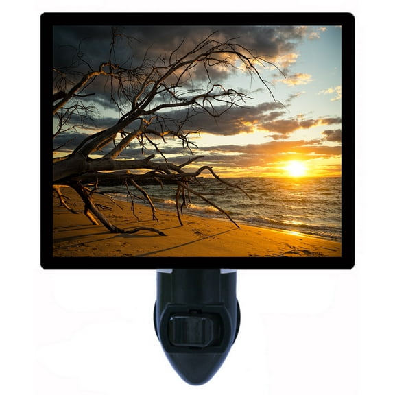 Night Light - The End. | Sunset Theme, Includes Free Switchable Insert, 4W Bulb, E12 Base