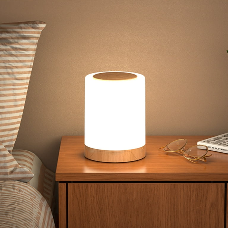 Wooden touch lamp clearance