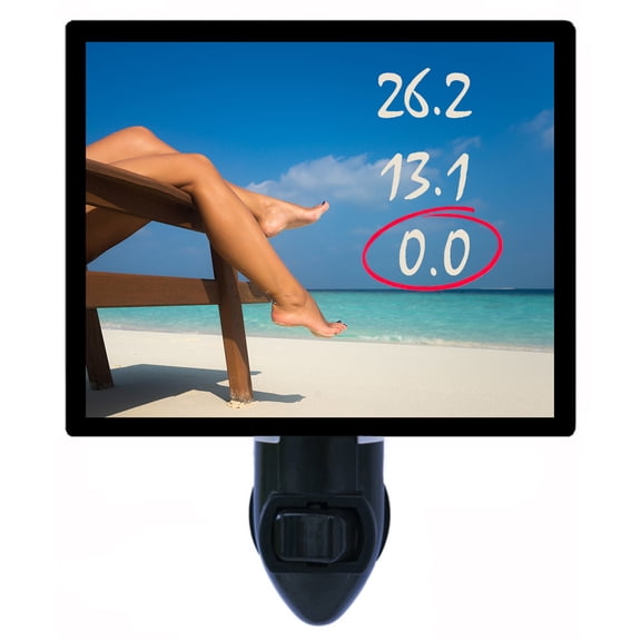 Night Light - Zero Point Zero. | Tropical Theme, Includes Free Switchable Insert, 4W Bulb, E12 Base