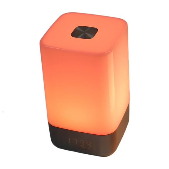 Night Light and Alarm Clock 2 in 1 With Simulated Sunrising Sunset Lighting Multiple Light Setting For Better Sleep