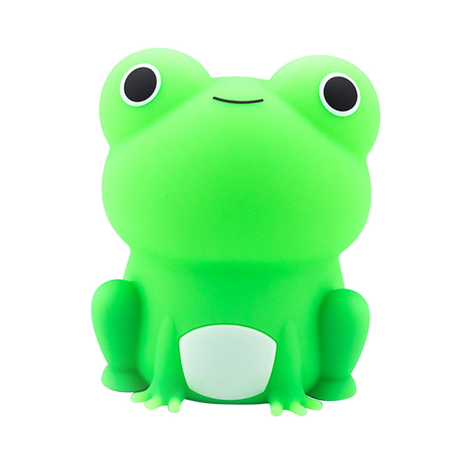 Night Light for Kids Silicone Frog Lamp Sleeping Lights Led Portable for Girls Boys Bedside Light Nursery Night for Kids Room Colorful Light