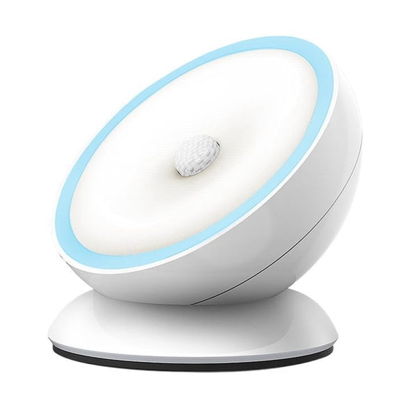 Night Light motion sensor [battery operated] with rotating base suitable for bathroom, hallway-style:style2;