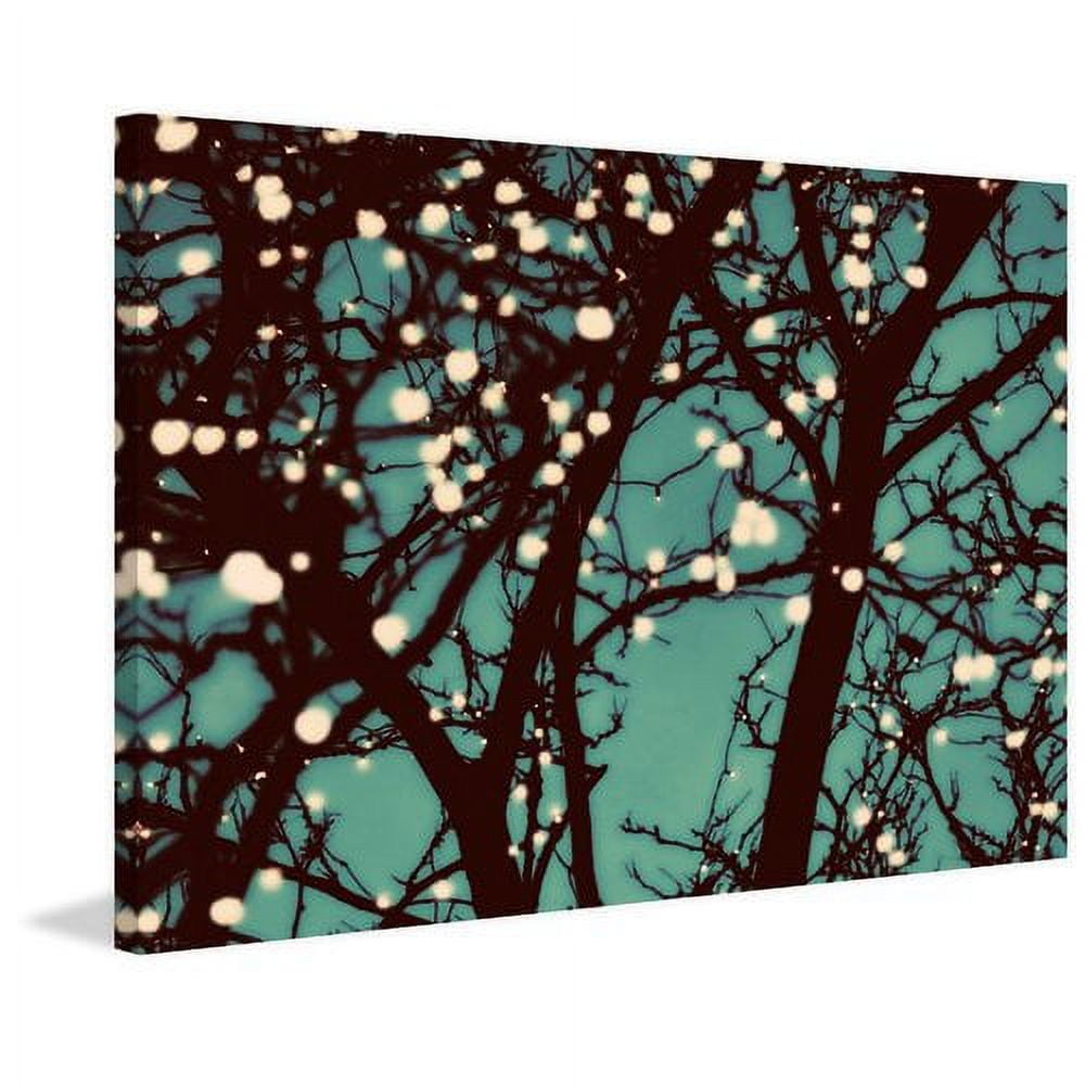 "Night Lights 2" Painting Print on Wrapped Canvas