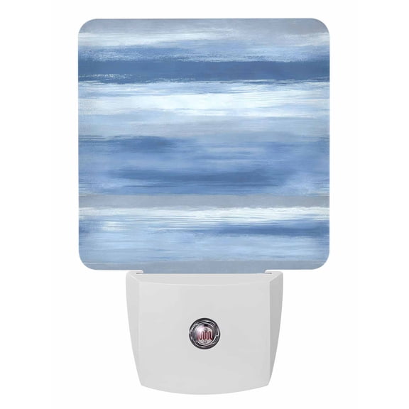 Night Lights Auto Sensor Blue Foggy Cloud Plug-in LED Nightlights Lamp Dusk to Dawn for Living Room, Bedroom, Bathroom, Hallway, Stairways Home Wall Decor, Ombre Abstract Art Night Light