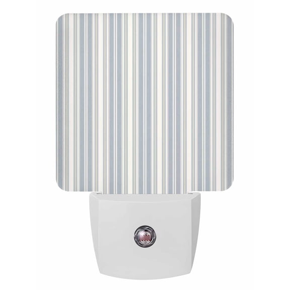 Night Lights Auto Sensor Blue Stripes Plug-in LED Nightlights Lamp Dusk to Dawn for Living Room, Bedroom, Bathroom, Hallway, Stairways Home Wall Decor, White Lines Lines Night Light