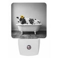 thumbnail image 1 of Night Lights Auto Sensor Cow Shower on Bathtub Plug-in LED Nightlights Lamp Dusk to Dawn for Living Room, Bedroom, Bathroom, Hallway, Stairways Home Wall Decor, Sunflower Funny Animal Night Light, 1 of 9