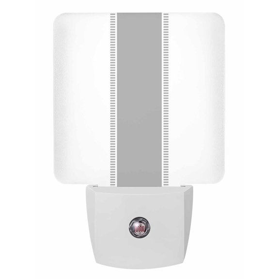Night Lights Auto Sensor Grey Stripe Plug-in LED Nightlights Lamp Dusk to Dawn for Living Room, Bedroom, Bathroom, Hallway, Stairways Home Wall Decor, Farmhouse Night Light