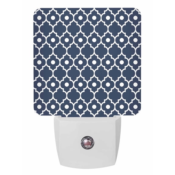 Night Lights Auto Sensor Moroccan Design Plug-in LED Nightlights Lamp Dusk to Dawn for Living Room, Bedroom, Bathroom, Hallway, Stairways Home Wall Decor, Geometric Art Night Light