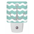 thumbnail image 1 of Night Lights Auto Sensor Nautical Anchor Plug-in LED Nightlights Lamp Dusk to Dawn for Living Room, Bedroom, Bathroom, Hallway, Stairways Home Wall Decor, Green and White Wave Stripes Night Light, 1 of 9