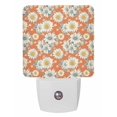 thumbnail image 1 of Night Lights Auto Sensor Orange Orange Sunflower Plug-in LED Nightlights Lamp Dusk to Dawn for Living Room, Bedroom, Bathroom, Hallway, Stairways Home Wall Decor, Farmhouse Floral Plant Night Light, 1 of 9