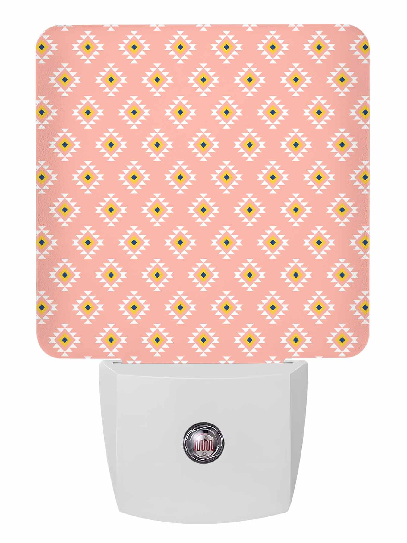 Night Lights Auto Sensor Pink Western Aztec Tribal Plug-in LED ...