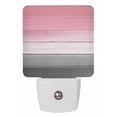 thumbnail image 1 of Night Lights Auto Sensor Pink Wood Grain Plug-in LED Nightlights Lamp Dusk to Dawn for Living Room, Bedroom, Bathroom, Hallway, Stairways Home Wall Decor, Grey Gradient Wooden Night Light, 1 of 9
