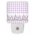 thumbnail image 1 of Night Lights Auto Sensor Purple Lavender Plug-in LED Nightlights Lamp Dusk to Dawn for Living Room, Bedroom, Bathroom, Stairways Wall Decor, Spring Flower Butterfly Buffalo Plaid Night Light, 1 of 9