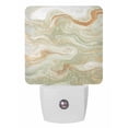 thumbnail image 1 of Night Lights Auto Sensor Sage Green Marble Plug-in LED Nightlights Lamp Dusk to Dawn for Living Room, Bedroom, Bathroom, Hallway, Stairways Home Wall Decor, Abstract Fluid Art Night Light, 1 of 9