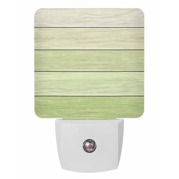 Night Lights Auto Sensor Sage Green Wood Grain Plug-in LED Nightlights Lamp Dusk to Dawn for Living Room, Bedroom, Bathroom, Hallway, Stairways Wall Decor, Rustic Farmhouse Wooden Board Night Light