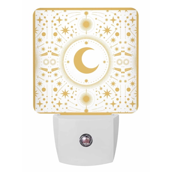 Night Lights Auto Sensor Stars Moon Plug-in LED Nightlights Lamp Dusk ...