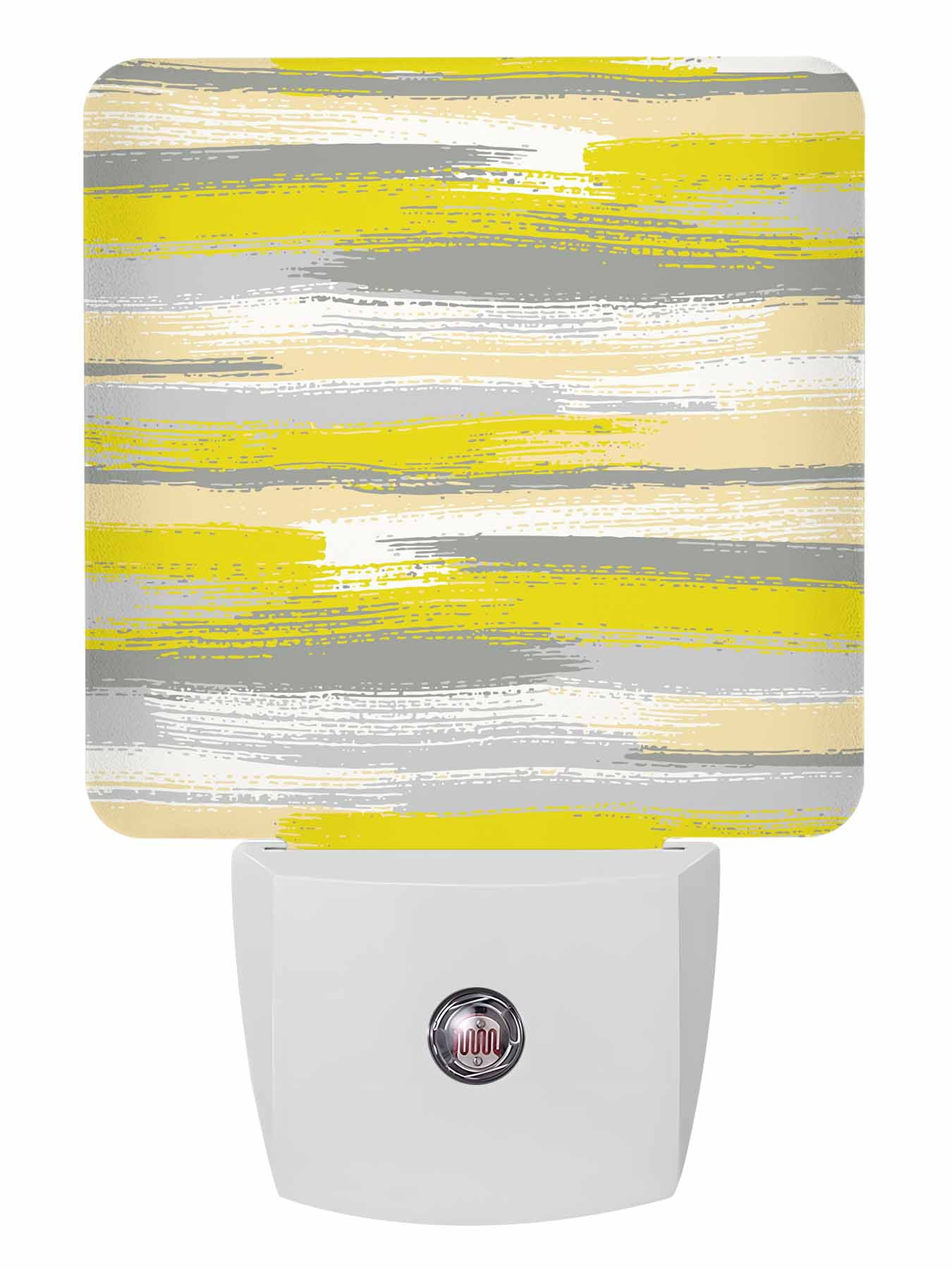 Night Lights Auto Sensor Yellow Oil Painting Plug-in LED Nightlights ...