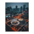 thumbnail image 1 of Night Lights of Chengdu’s Tianfu Square - Chengdu Sichuan China Photography Cityscape Skyline Nightlife Architecture Modern Art City Night Sky Unframed Wall Art Print 6 x 8 inches, 1 of 13