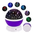 thumbnail image 1 of Night Lights for Kids, Star Night Light Projector for Kids Room, 360 Degree Rotation - 4 LED Bulbs 12 Light Color Changing, Christmas Birthday Gifts for Kids, Glow in The Dark Stars - Purple, 1 of 7