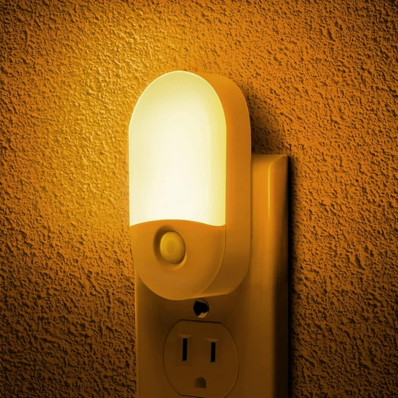 Night Lights Plug into Wall, [2 Pack] LED Dimmable Night Light with Light Sensors, 30/60LM Adjustable Brightness Nightlights, Soft White 3000K Automatic Night Light for Kid, Hallway