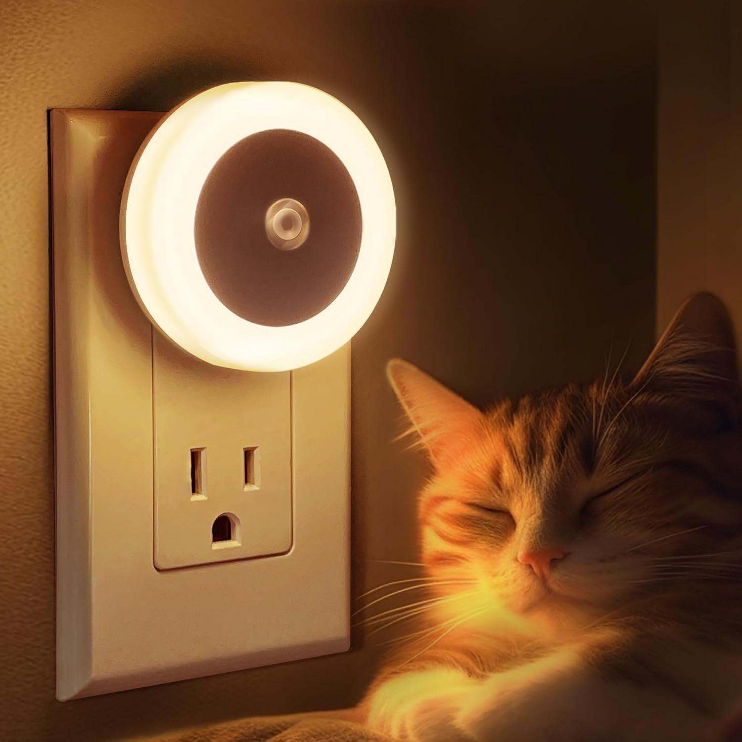 Night Lights Plug into Wall, [2 Pack], Nightlight with Light sensors ...