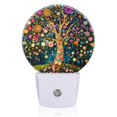 thumbnail image 1 of Night Lights Plug Into Wall, The Abstract Tree Covered With Colorful Circular LED Night Lights Lamp with Dusk to Dawn Sensor for Kids Room, Bedroom, Bathroom, Kitchen, Hallway, 1 of 4