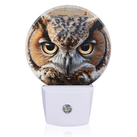 Night Lights Plug Into Wall, Beautiful Wall - Art Owl LED Night Lights Lamp with Dusk to Dawn Sensor for Kids Room, Bedroom, Bathroom, Kitchen, Hallway
