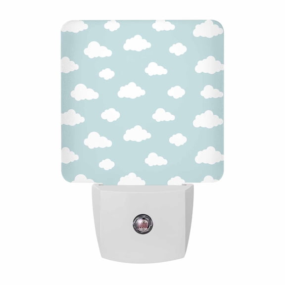 Night Lights Plug into Wall, Clouds LED Night Light with Dusk to Dawn Sensor, Cartoon Minimalist Aesthetic Decorative Nightlight for Hallway Bathroom Kitchen