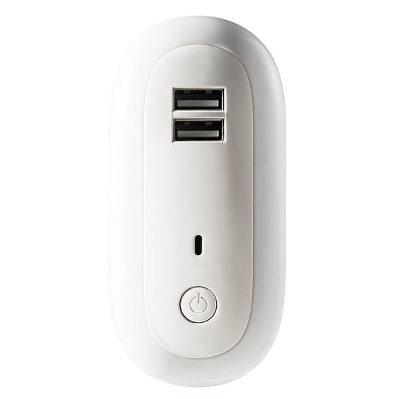 Night Lights Wall Plug with USB Charging Ports, Adjustable Brightness