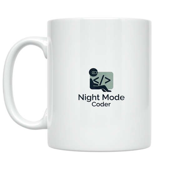 Night Mode Coder Design - Developer Enthusiast - 11 oz Ceramic Coffee Mug
