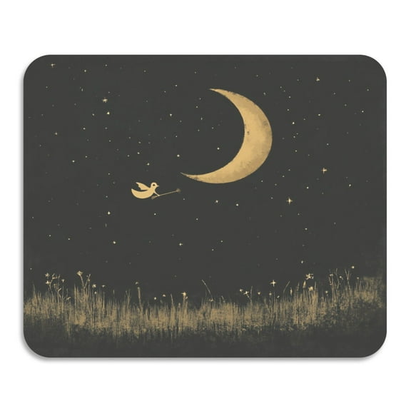Night Moon Diatomaceous Earth Water Absorbent Mat, Anti-Slip Rubber Backing, 15.7" x 11.8"