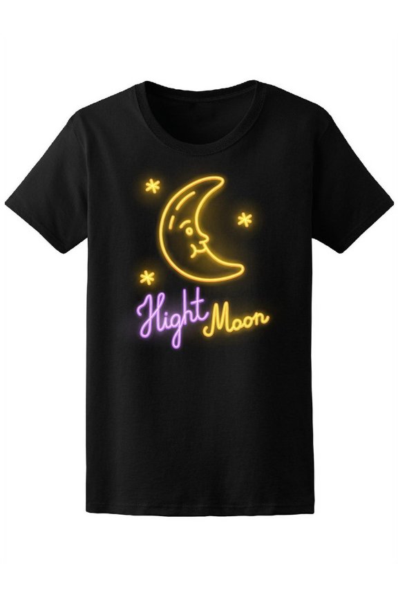 Night Moon Sharp Sign T-Shirt Women -Image by Shutterstock, Female Medium