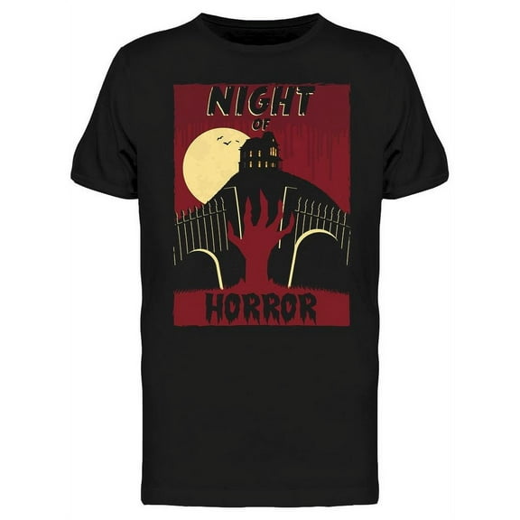 Night Of Horror And Terror T-Shirt Men -Image by Shutterstock, Male Large