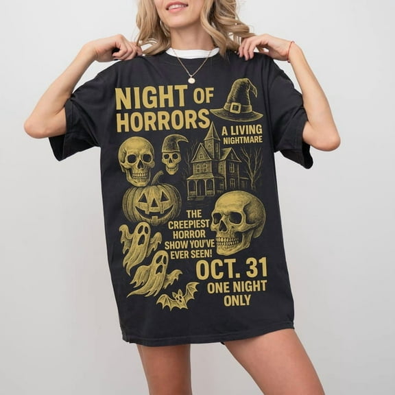 Night Of Horrors Shirt, Halloween Shirt, Horror Shirt, Horror Night Shirt, Trendy Halloween, Halloween Shirt