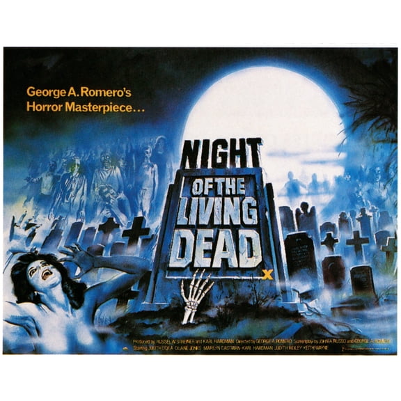 Night Of The Living Dead Movie Poster Masterprint (28 x 22)