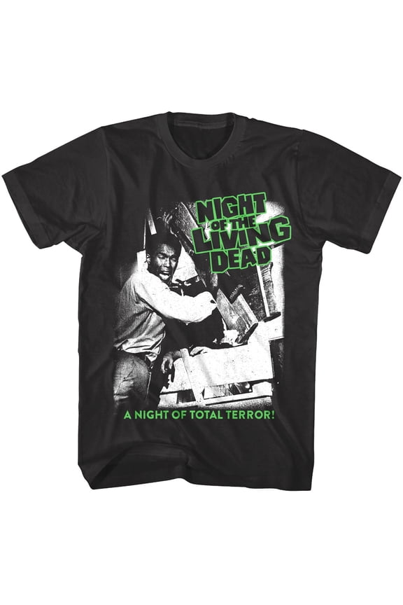 Night of the Living Dead Total Terror Men's T Shirt (Black, Adult6XL)